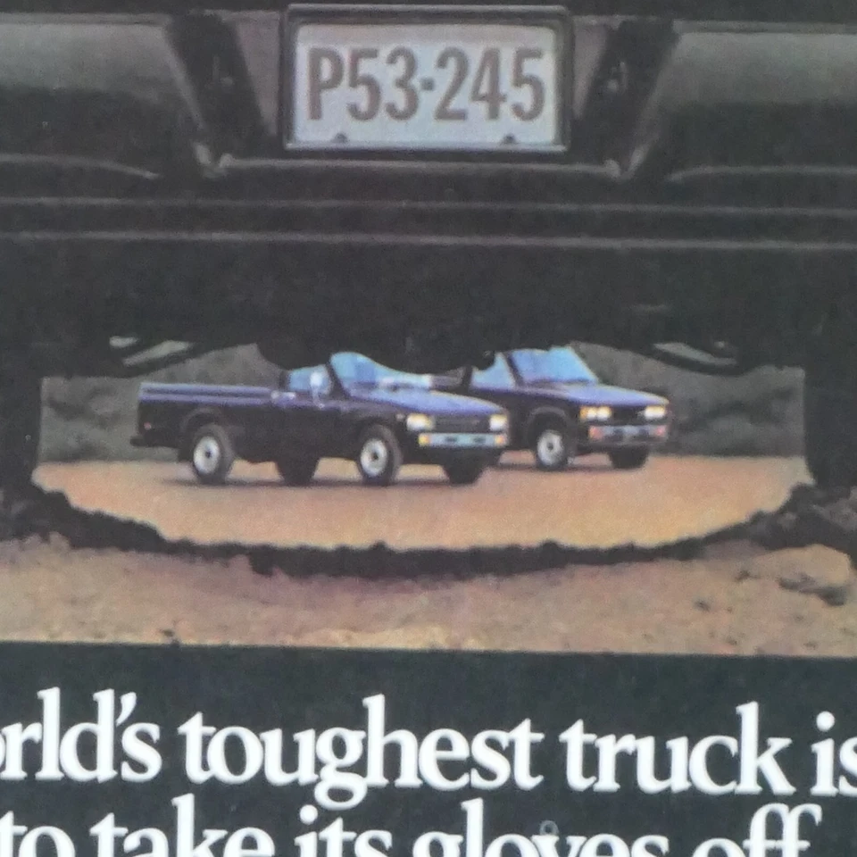 1983 Isuzu Long Bed Truck Vintage No Pussy Footin' Original Print Ad 8.5 x 11" - Image 4 of 4