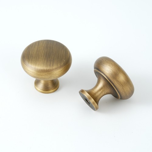 1.18" Diameter Solid Brass Cabinet Knob Cabinet Handle Classic Drawer Knob - Picture 3 of 17