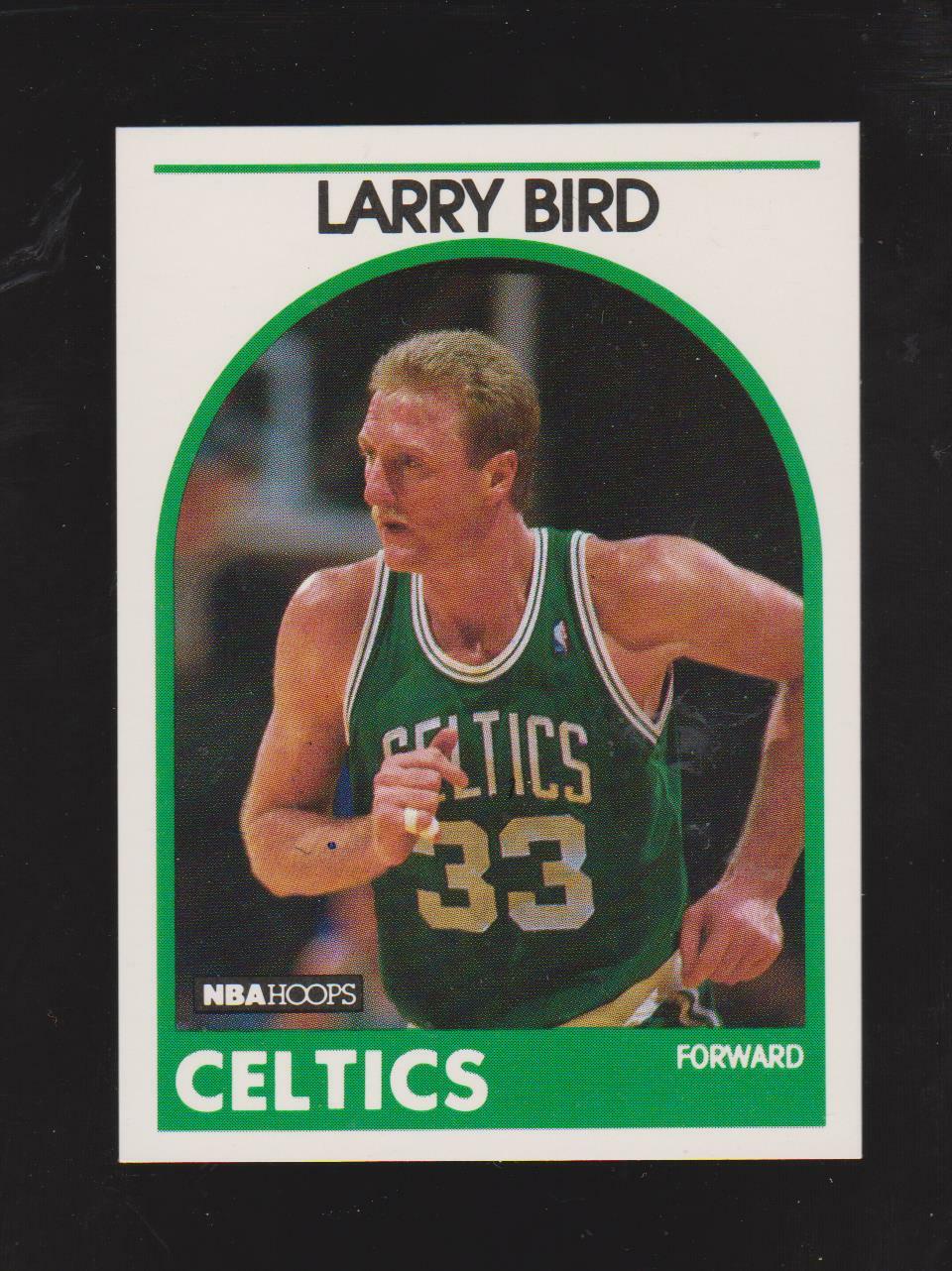 1989-90 NBA Hoops #150 Larry Bird card, Boston Celtics HOF