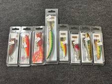 Nuthin Fancy Fishing Lure 8 Piece Lot, Poppers, Divers, Swim Baits, Rattles NICE