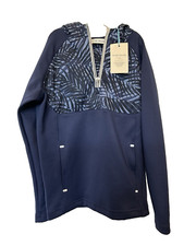 PETER MILLAR 1/4 Zip Pullover HOODIE YOUTH XS 5-6 Navy Blue MSRP 150 NEW