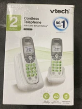 VTECH DECT 6.0 2-Handset Cordless Caller ID Phone CS6114-2
