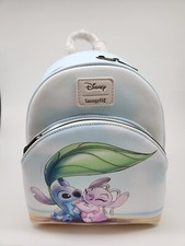 Loungefly Disney Lilo And Stitch - Stitch  Angel Beach Date Mini Backpack NWT