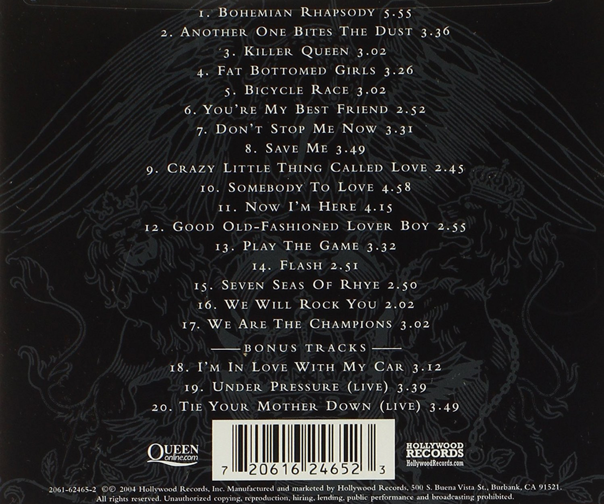 Queen - Greatest Hits (CD) • NEW • Bohemian Rhapsody