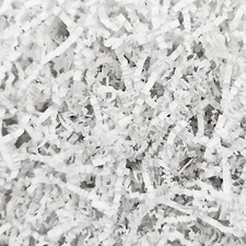 1/2 LB White Crinkle Cut Paper Shred Filler for Gift Baskets Stuffing Shredde...