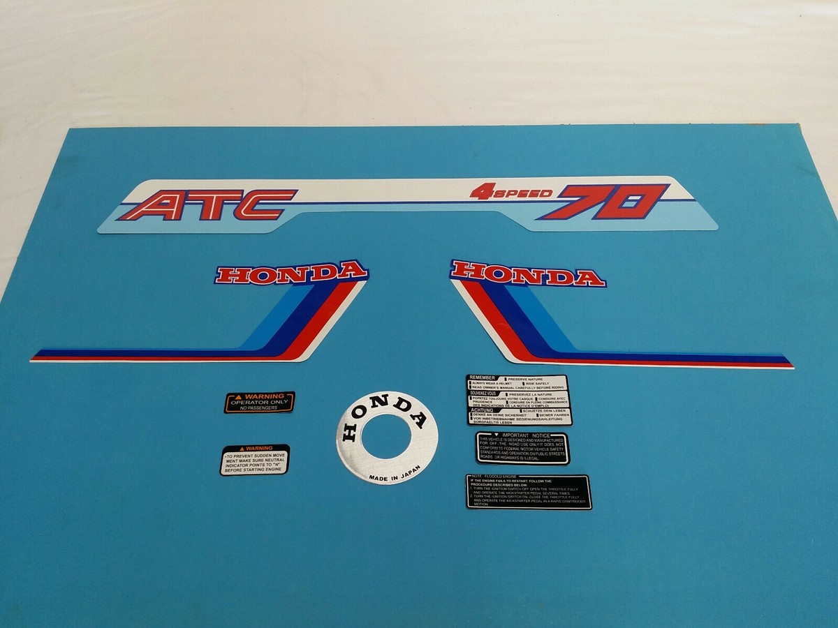 HONDA ATC70 1983 DECAL GRAPHIC SET (#*-H62) | eBay