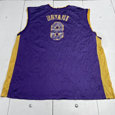 Vintage Reebok Los Angeles Lakers Kobe Bryant #8 Purple Jersey
