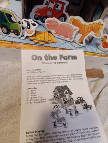 Ravensburger On The Farm Game Who's In The Barnyard Age2+ Missing 4 Figures Rare - Picture 3 of 12