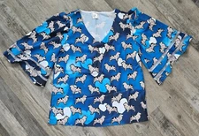 Shetland Sheepdog Sheltie Australian Shepherd Ladies Chiffon Blouse 2 sizes FS 