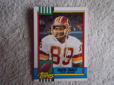 Topps 1990: NFL ''WALTER STANLEY'' #15T Washington Redskins Trading Card n37
