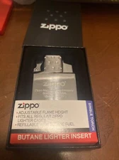 ZIPPO  BUTANE Lighter INSERT Empty SINGLE TORCH 65826 Push Button NEW 2020