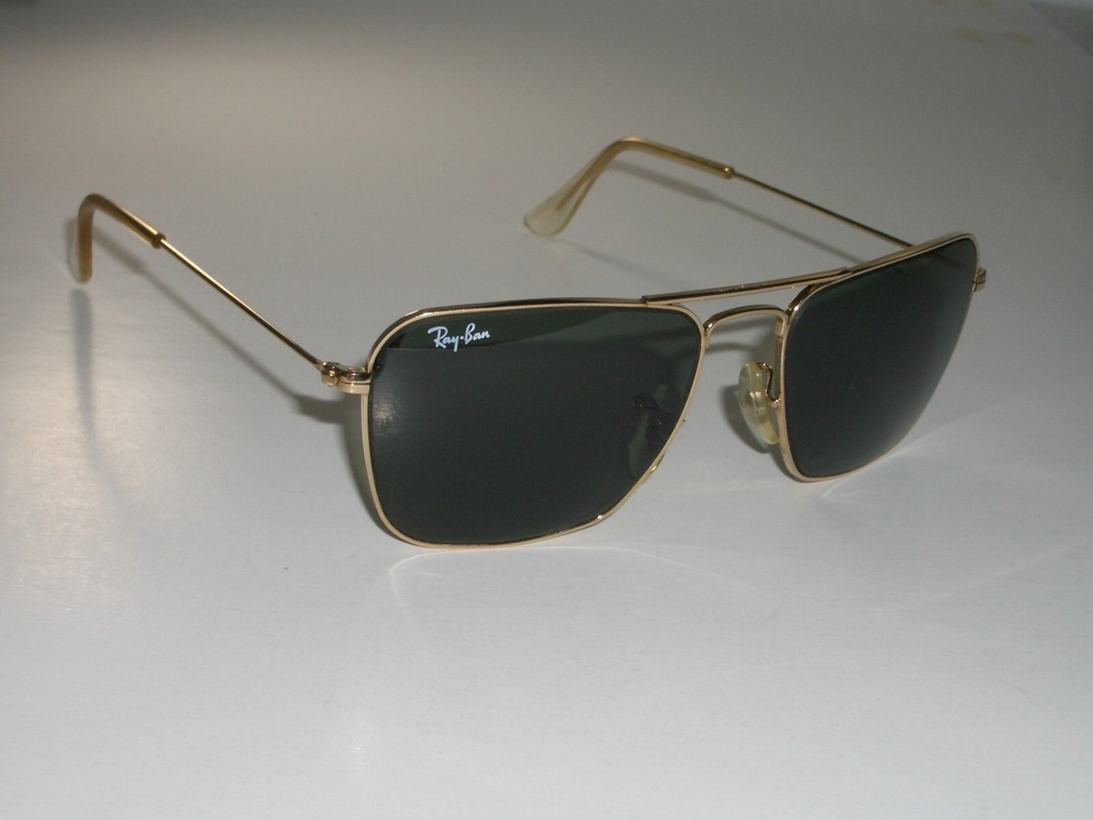 52[]16mm VINTAGE B&L RAY-BAN USA GEP G15 UV SMALL CARAVAN AVIATOR 