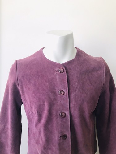 Pendleton Women's Vintage Purple Leather Jacket - New - Size M Petite - $178 - Picture 6 of 9