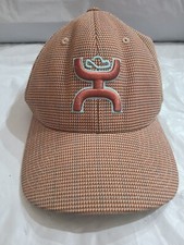 Hooey Cactus Rope Flex Fit Brown Plaid Logo Baseball Style Cap Hat, One Size