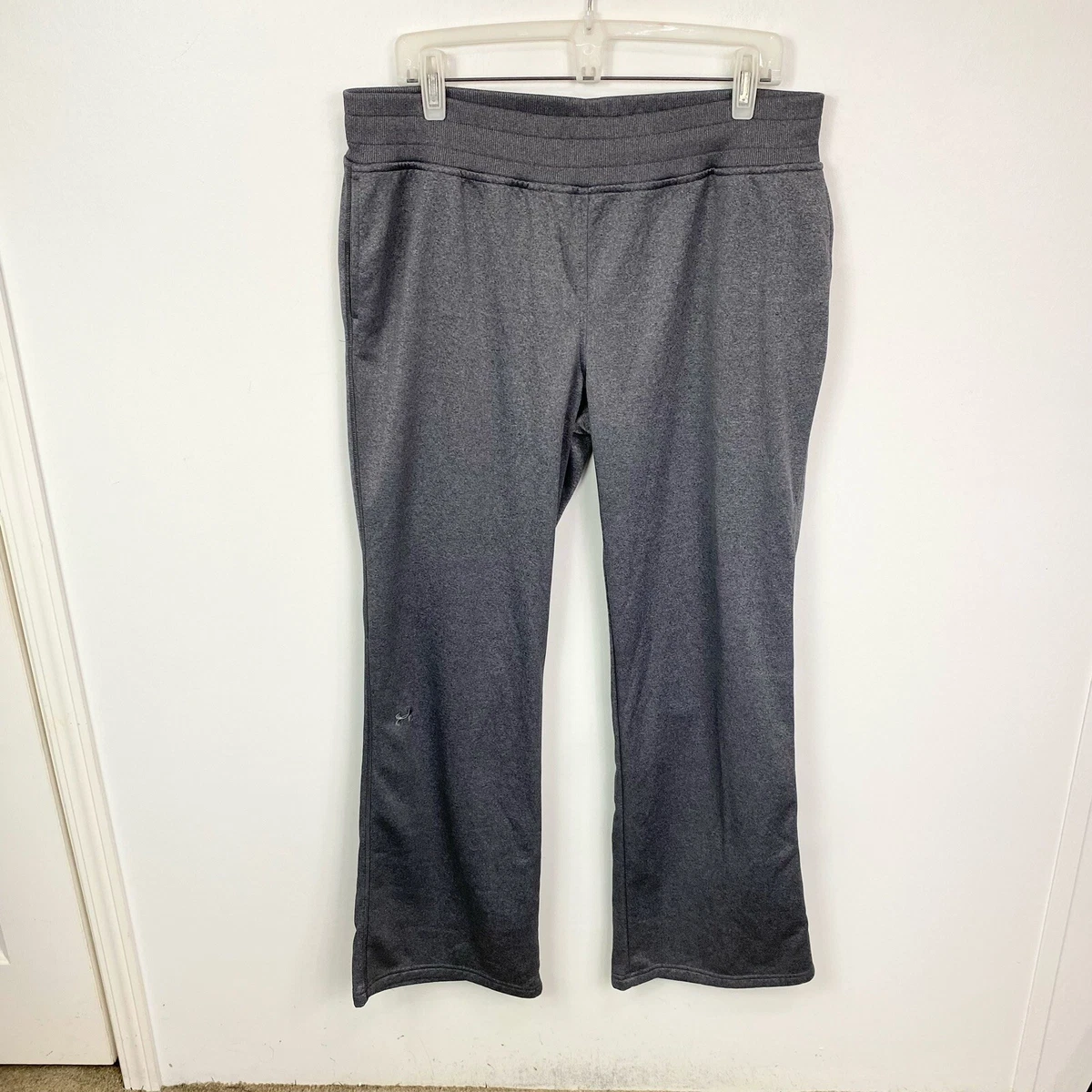 Womens UNDER ARMOUR Storm Cold Gear Semi Fitted Sweatpants Gray sz XL