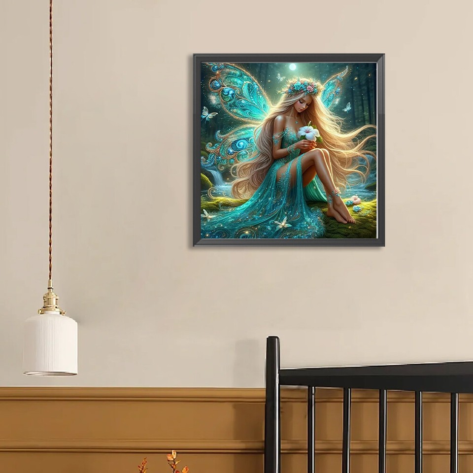 5D DIY Full Round Drill Diamond Painting Girl Kit Home Decor Art Craft