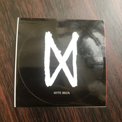 Hyte Ibiza Club Aufkleber Sticker - Black (Berlin Berghain Watergate Time Warp)