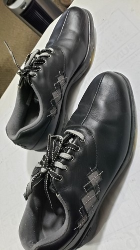 Footjoy Womens eComfort Argyle Stitch Black Gray Golf Shoes 98234 Size 8 M - Picture 5 of 8
