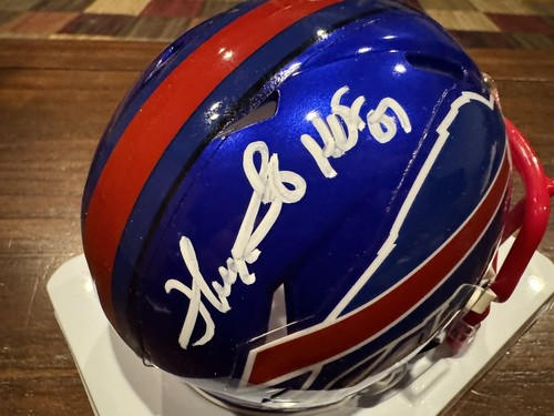 Thurman Thomas Autographed Buffalo Bills Flash Mini Helmet HOF 07 Beckett - Picture 5 of 11