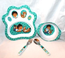 NEW GO DIEGO GO 4 PIECE MEAL DINNERWARE MELAMINE ZAK