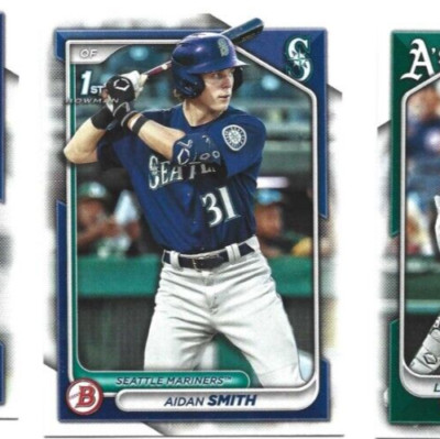 2024 Bowman Seattle Mariners Aidan Smith 1st Bowman card