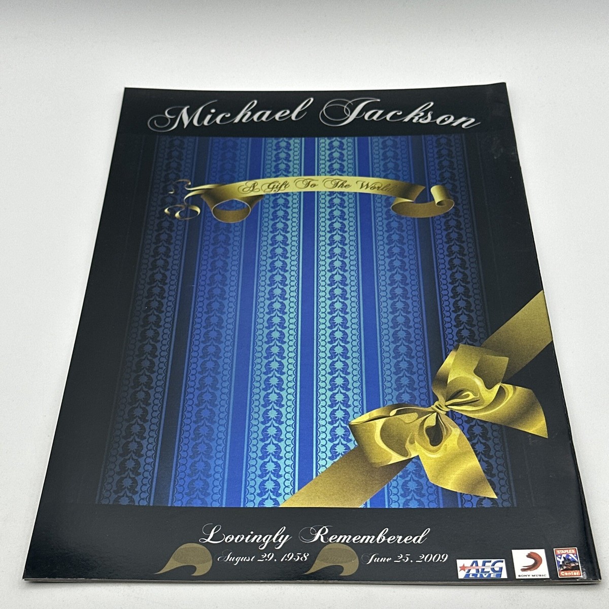 MICHAEL JACKSON MEMORIAL SERVICE PROGRAM - Near Mint! Official