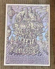 MUSE AMERICAN FALL TOUR 2013 ORIGINAL SILKSCREEN CONCERT POSTER WELKER