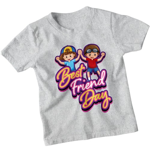 Camiseta del día de los mejores amigos de dibujos animados para niños y niñas Camisa BFF a juego #BFD - Imagen 21 de 34