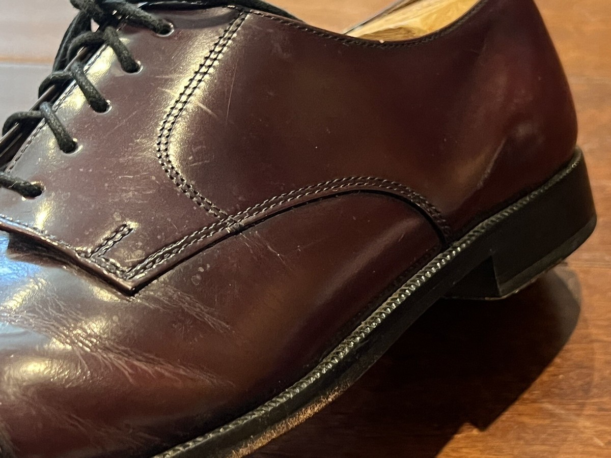 Cole Haan Caldwell Size 12‎ D Cap Toe Dress Oxfords Burgundy Brown Leather 08331 Cole Haan 08331 Mens Caldwell Burgundy Lace Up Cap Toe  main image 3
