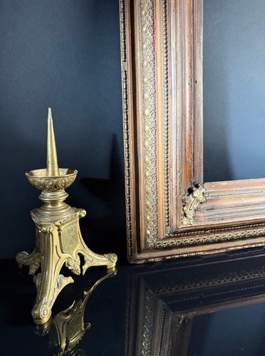 Large Antique Picture Frame (67x58cm) 19th Century Ornate Wall Decor / Ornate Wa - Picture 3 of 12