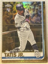 🔥 Fernando Tatis Jr 2019 Topps Chrome Update Gold Refractor Rookie Card :#4/50