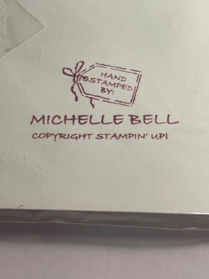 Set of 4 Handmade Handstamped Cards with Crayons - Image 3 of 4