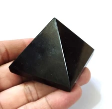 Natural Tourmaline 50mm Healing Chakra EMF & Negative Energy Protection Pyramid