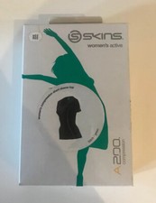 Skins A200 Damen Kompressionstop schwarz/gr&uuml;n Gr&ouml;&szlig;e Extra Small UVP 39,99&pound;