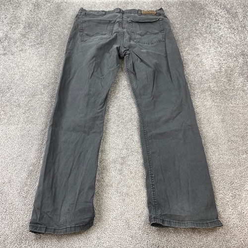 Wrangler Straight Fit Denim Jeans Men's Size 34X29 Gray Medium Wash 5-Pocket - Picture 5 of 11
