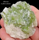 Duftite and calcite - Tsumeb mine Namibia