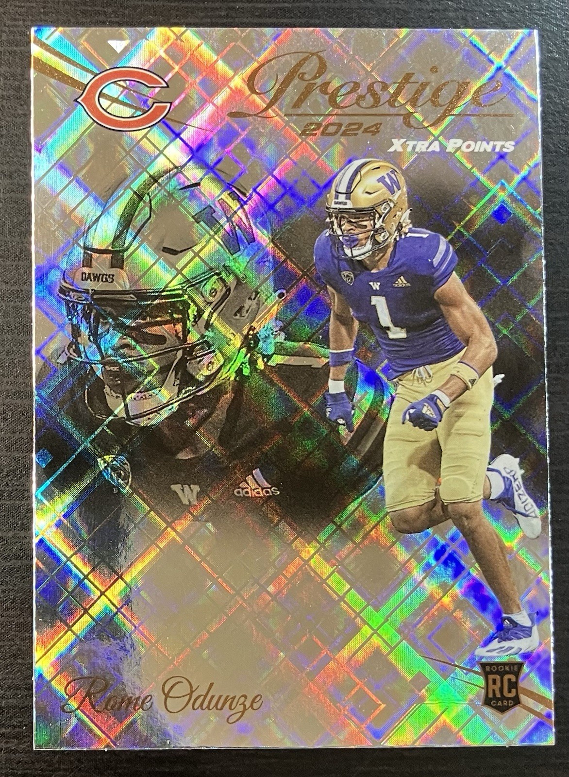 2024 Panini Prestige Football Diamond Xtra Points Rome Odunze #310 (RC) Rookie