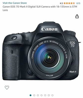 Canon EOS 7D Mark II Digital Camera w/ 18-135mm lens and Canon EF 70-200 mm F/2.