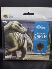 Dinosauria Collection - Iguanodon Coloured 50p in Presentation Booklet