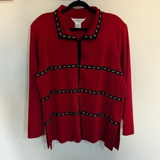 Exclusively Misook Knit Cardigan Jacket Woman Plus Size 1X