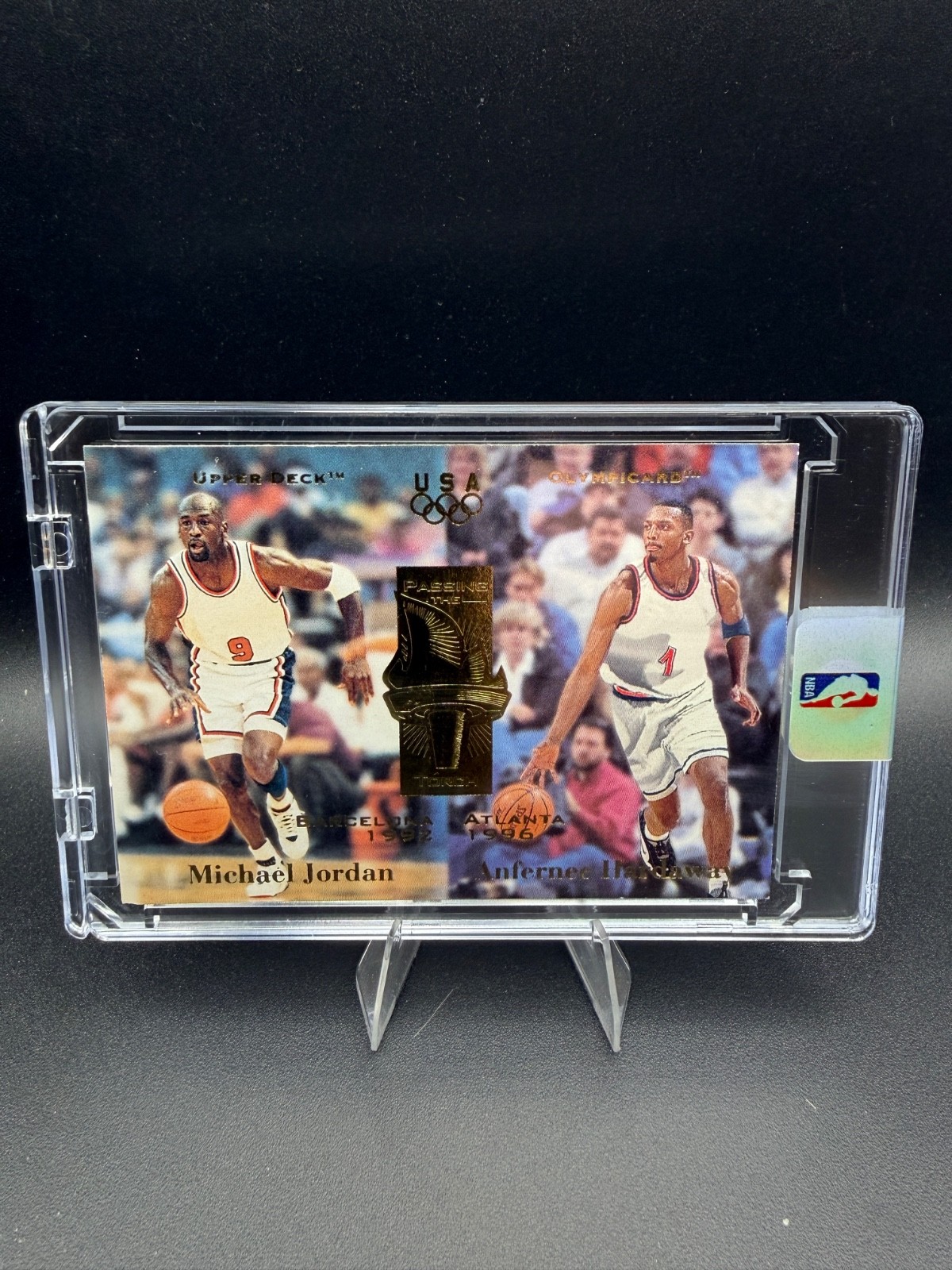 Michael Jordan Anfernee Hardaway US Olympics 1996 #134 Upper Deck Olympics -MINT