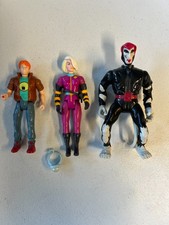 VINTAGE 1991 CAPTAIN PLANET LOT OF  3 FIGURES/1 POWER RING. WHEELER, DR. BLIGHT
