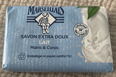 Original Le Petit Marseillais Lait Milk Soap Bar 200 Grams Imported France!