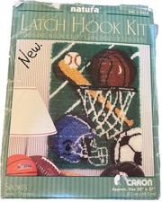 Natura Latch Hook Kit 20 x 27 Sports NEW