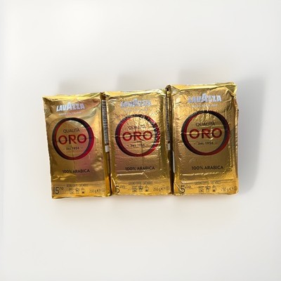 3PK Lavazza Qualità Oro 100% Arabica Ground Coffee 250g BB 12/30/2025