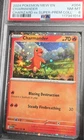 POKEMON CARD CHARMANDER 4 151 MEW EN CHARIZARD EX PROMO #4 GRADED PSA 8 SWIRL