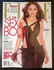 Elle Magazine June 2002 Jennifer Lopez J.Lo Cover The Sex & Body Issue b20:100