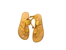 Born Size 11M Dark Yellow Leather Strappy Flat Sandals