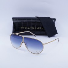New Stella McCartney SC40064I 30W Gold/Blue Gradient 68-3-140 Sunglasses