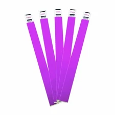Advantus 100-pack Tyvek Colored Wrist Bands - 0.75" Width X 10" Length - 100 /
